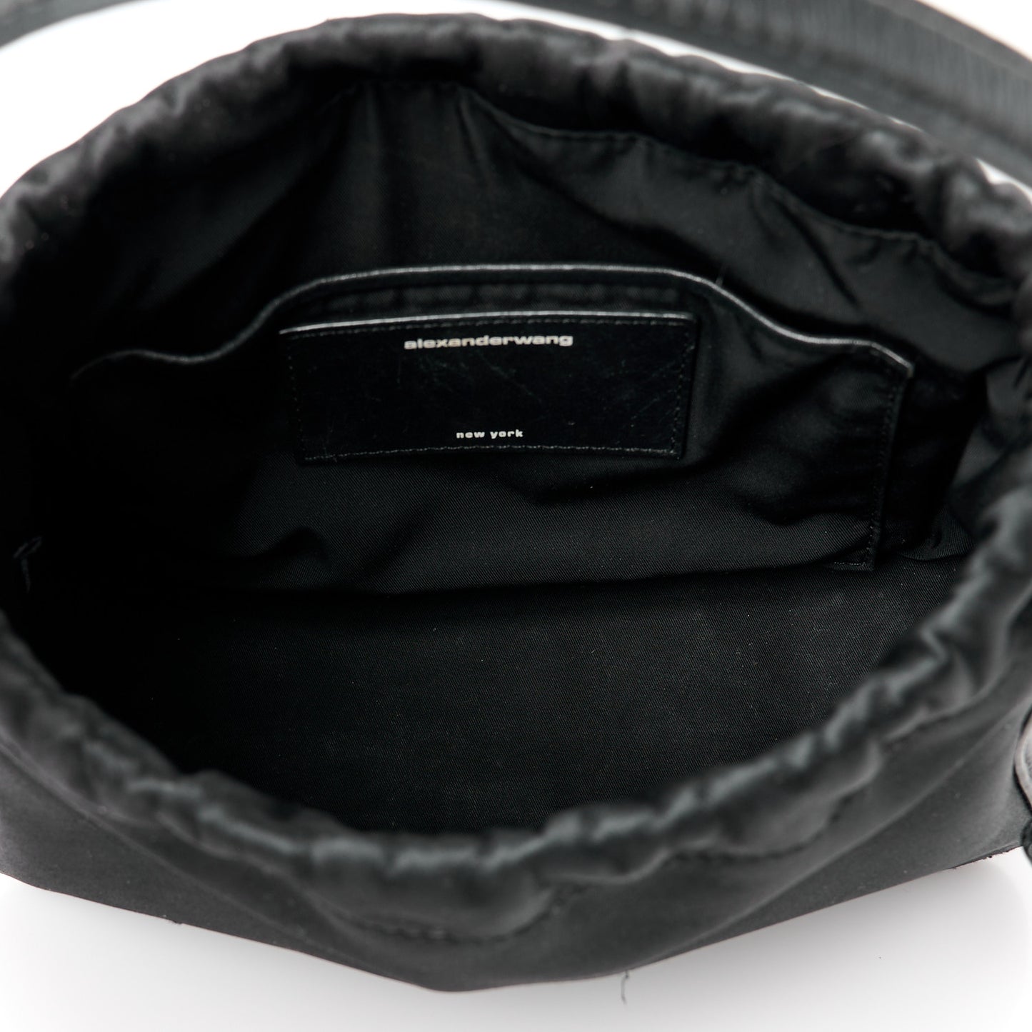 Lambskin Nylon Small Ryan Bag Black