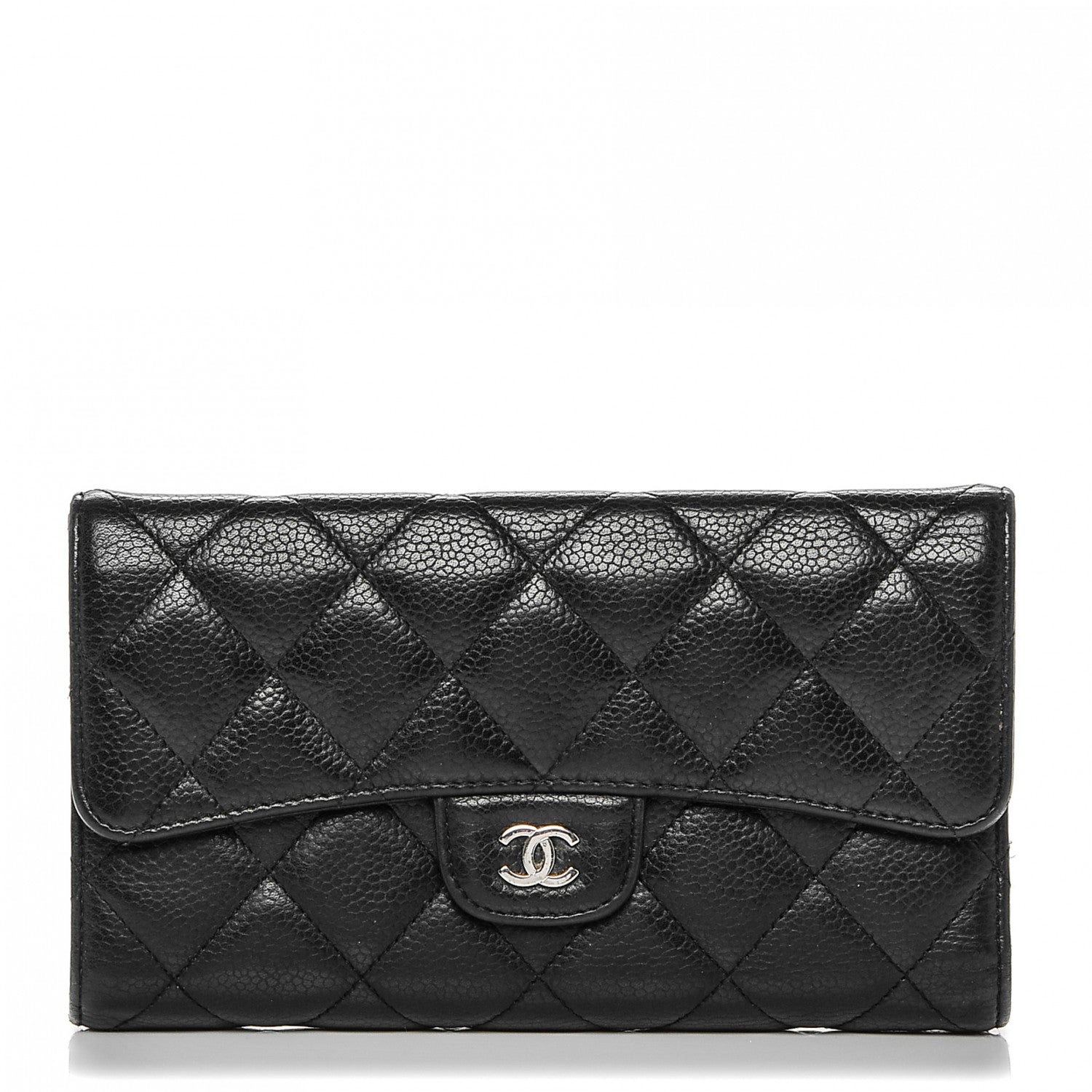 Chanel Caviar Quilted Large Flap Wallet Black 1 of 11
