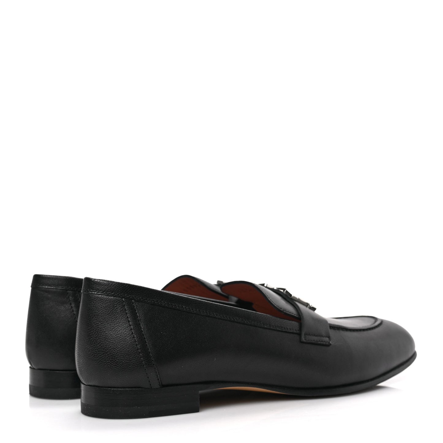 Goatskin Womens Paris Loafers 38.5 Black
