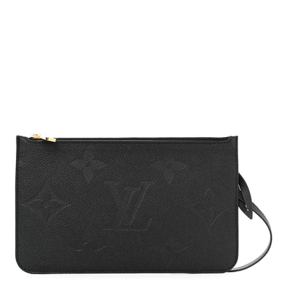 Louis Vuitton Empreinte Monogram Giant Neverfull MM Pochette Black 1 of 6
