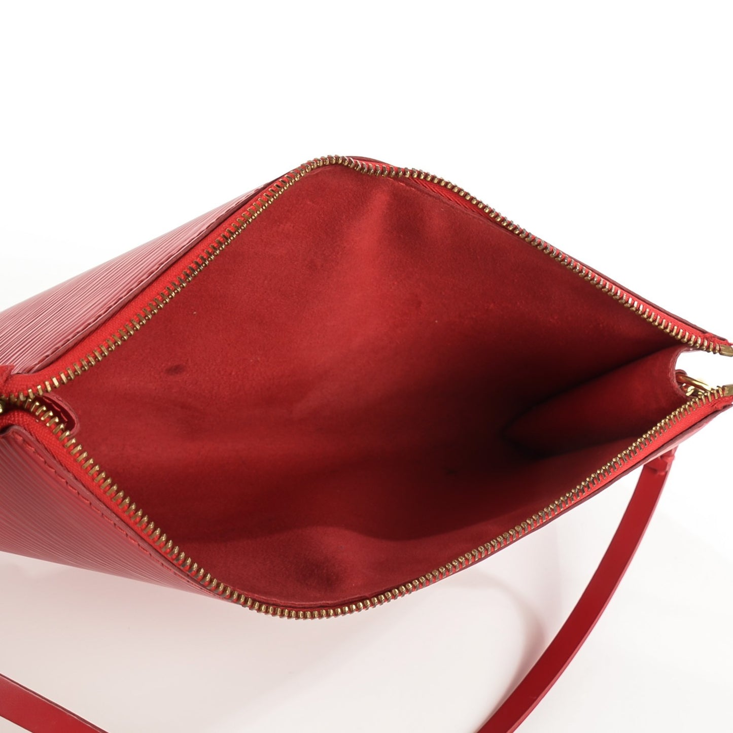 Epi Pochette Accessories 24 Castillan Red