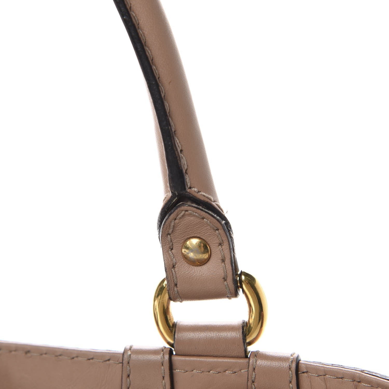 Gucci Guccissima Large Scarlett Stud Tote Dusty Rose 11 of 17