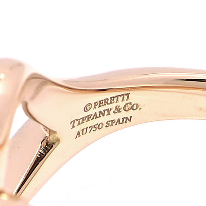 Tiffany 18K Rose Gold Medium Elsa Peretti Open Heart Ring 52 6 4 of 4