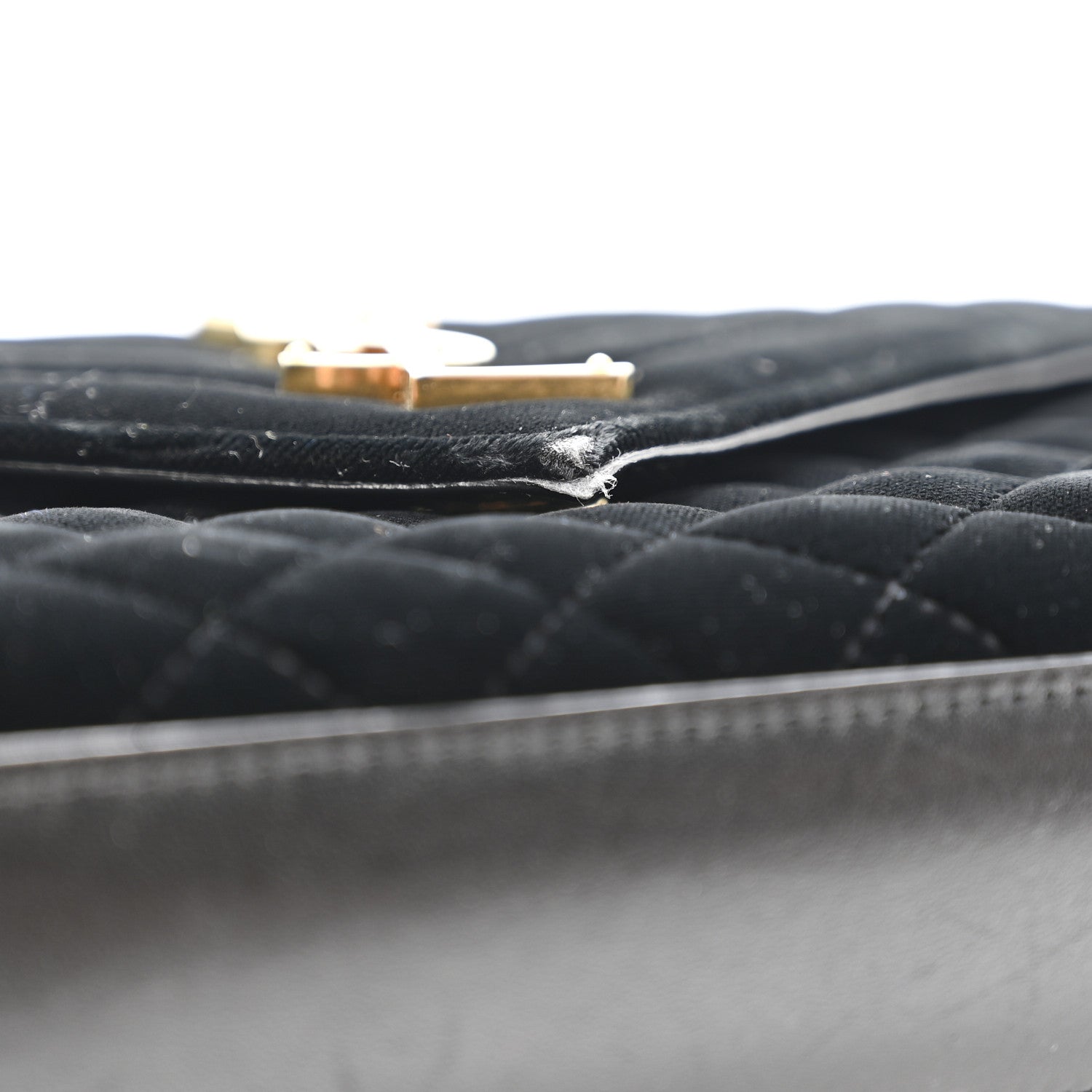 Saint Laurent Velvet Tri-Quilt Monogram Medium College Bag Black