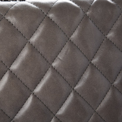 Chanel Lambskin Quilted Jumbo Single Flap Dark Grey 10 of 10