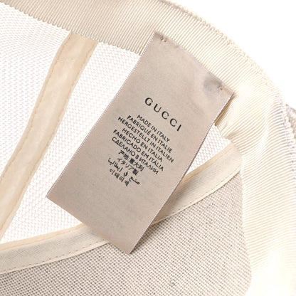 Gucci GG Supreme Monogram Mesh Baseball Hat M Beige Mystic White Ivory 7 of 11