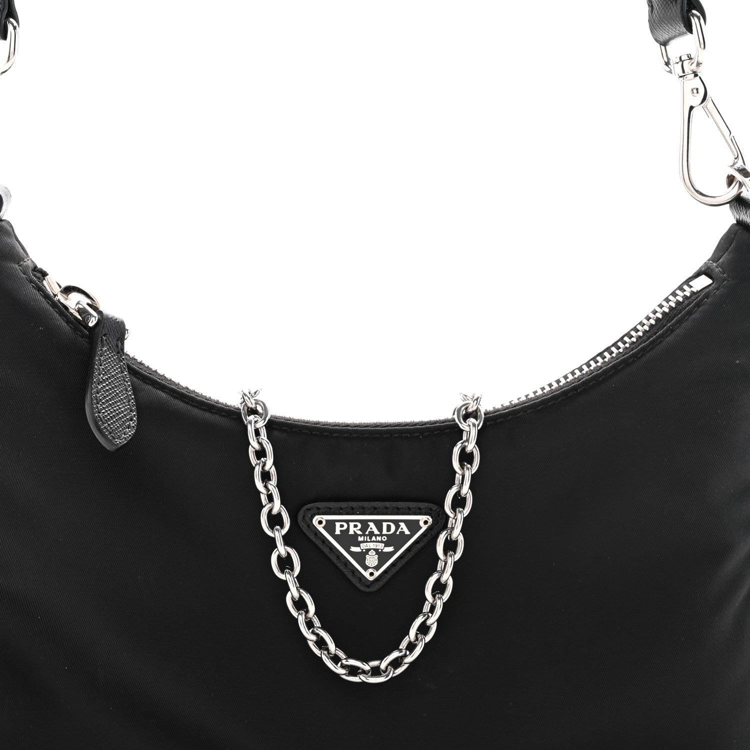 Prada Nylon Re-Edition 2005 Shoulder Bag Black 7 of 10