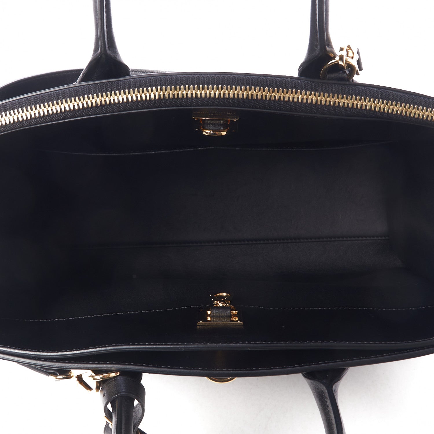 Louis Vuitton Calfskin City Steamer MM Black 7 of 8