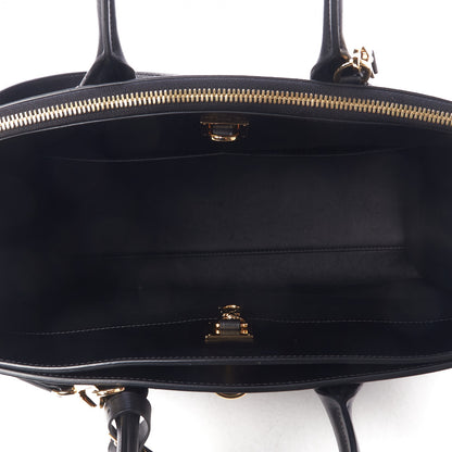 Louis Vuitton Calfskin City Steamer MM Black 7 of 8