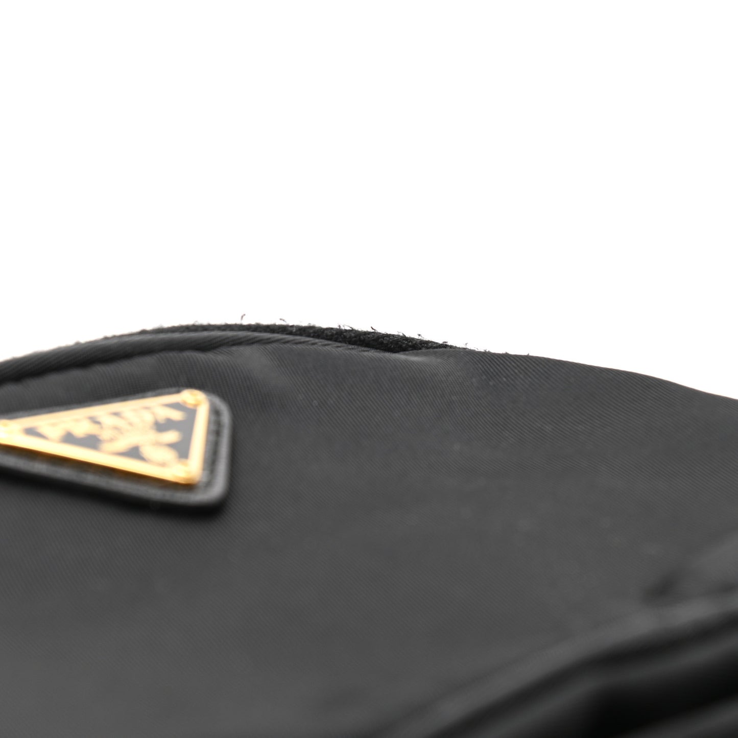 Saffiano Tessuto Nylon Mini Bucket Crossbody Bag Black