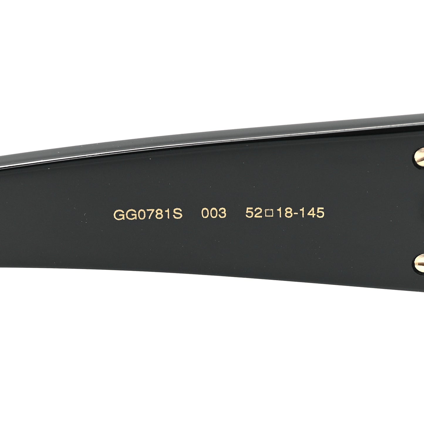 Acetate Cat Eye Hollywood Forever Sunglasses GG00781S Black