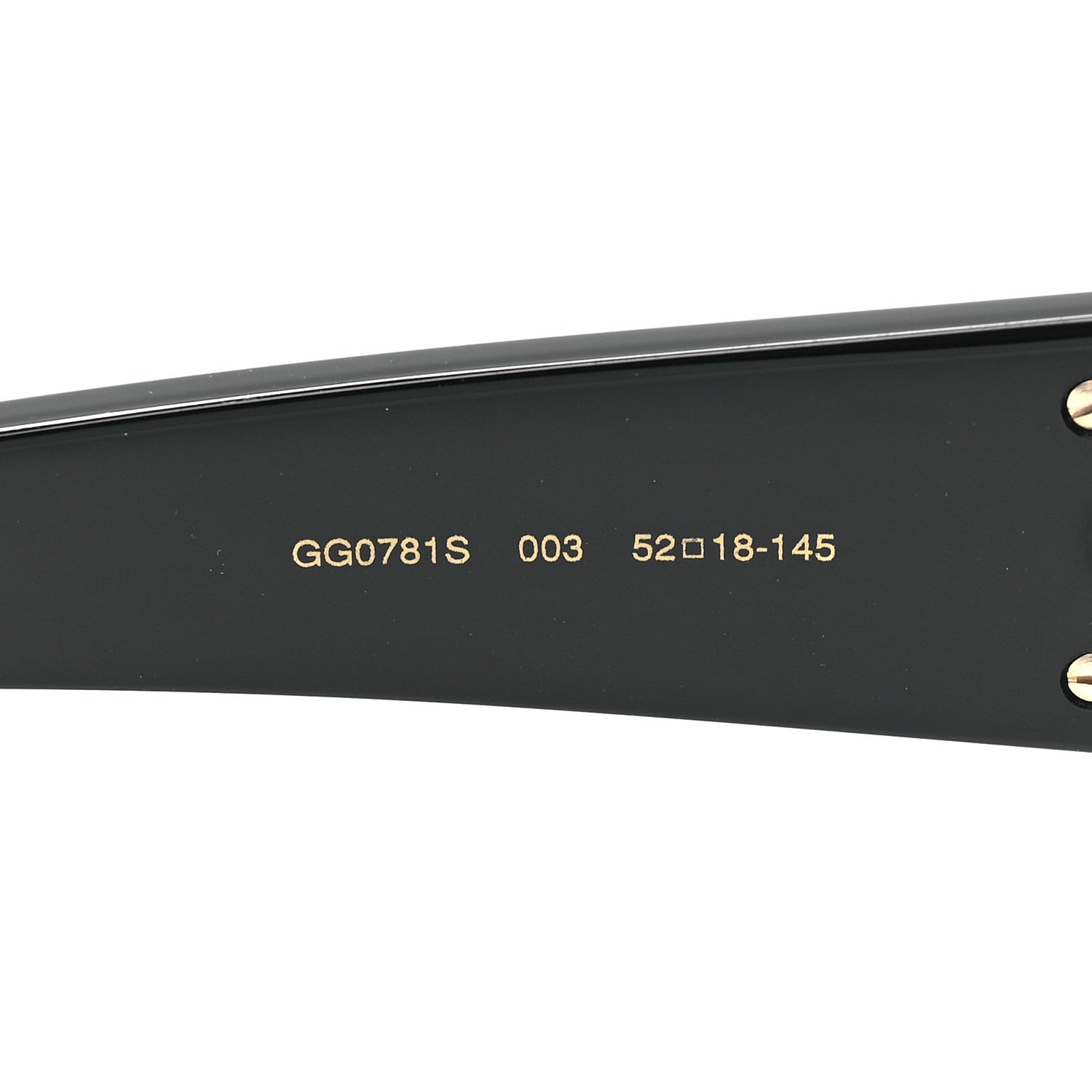 Gucci Acetate Cat Eye Hollywood Forever Sunglasses GG00781S Black 6 of 6