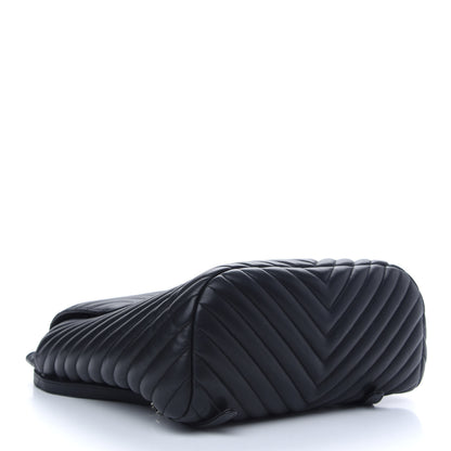 Chanel Calfskin Chevron Quilted Large Urban Spirit Backpack Black 4 of 9
