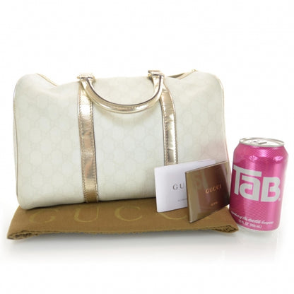 Gucci Monogram Medium Joy Boston Metallic 3 of 9