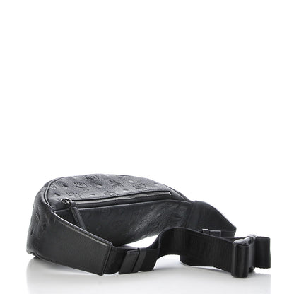 MCM Calfskin Ottomar Monogram Belt Bag Black 3 of 11