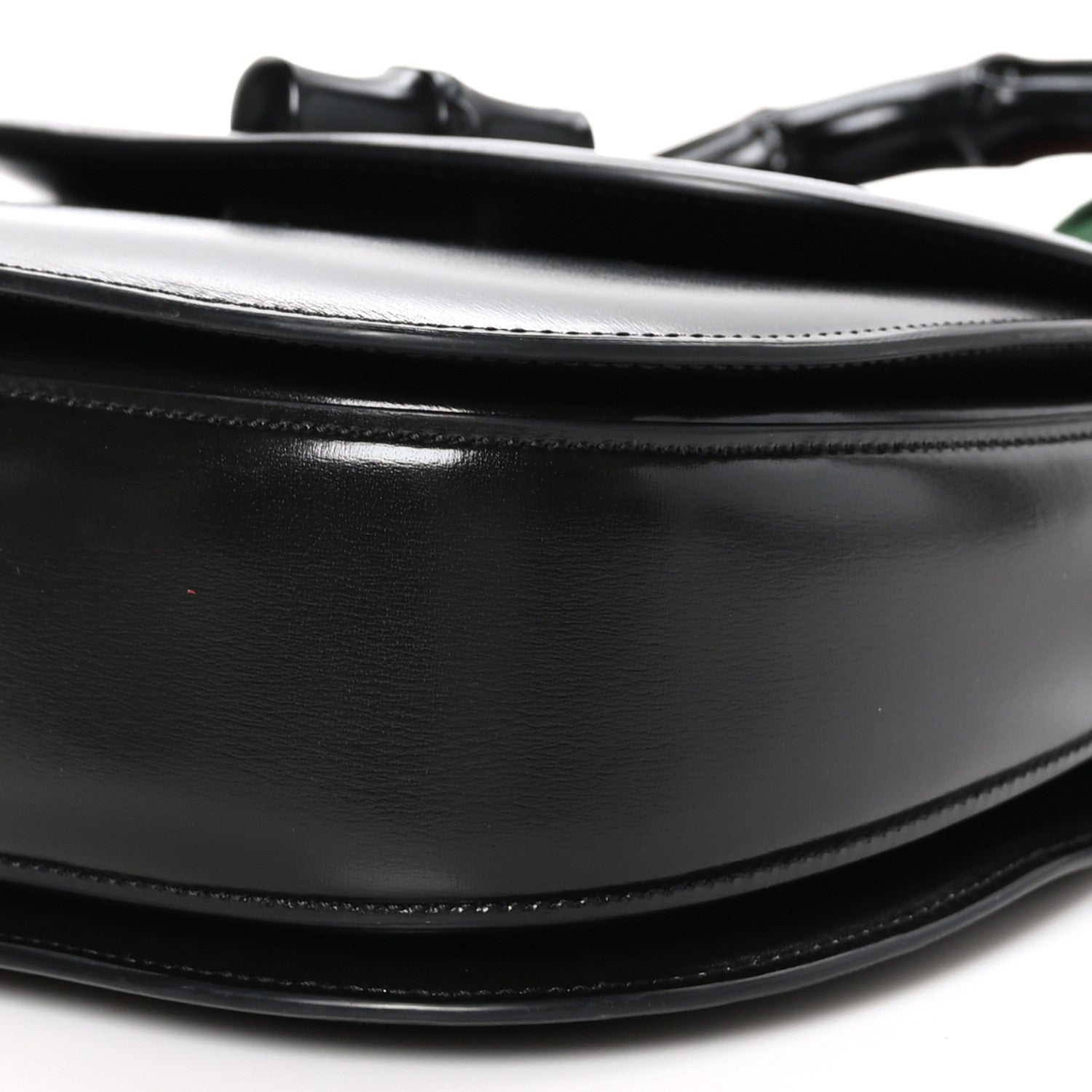 Gucci Boarded Dyana Lux Calfskin Web Monochrome Medium Bamboo 1947 Top Handle Bag Black 10 of 12