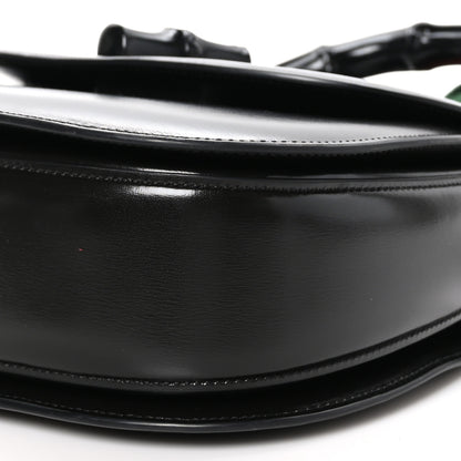 Gucci Boarded Dyana Lux Calfskin Web Monochrome Medium Bamboo 1947 Top Handle Bag Black 10 of 12