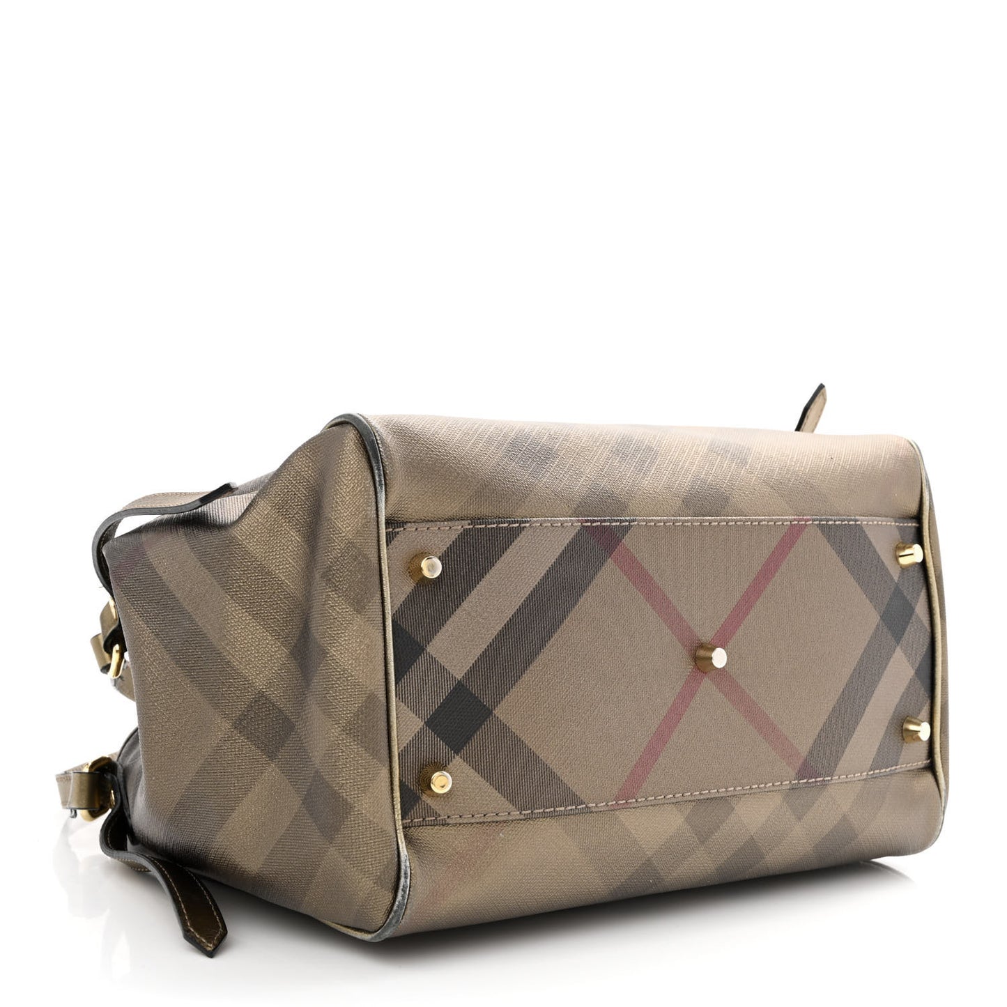 Metallic Check Small Canterbury Tote Gold