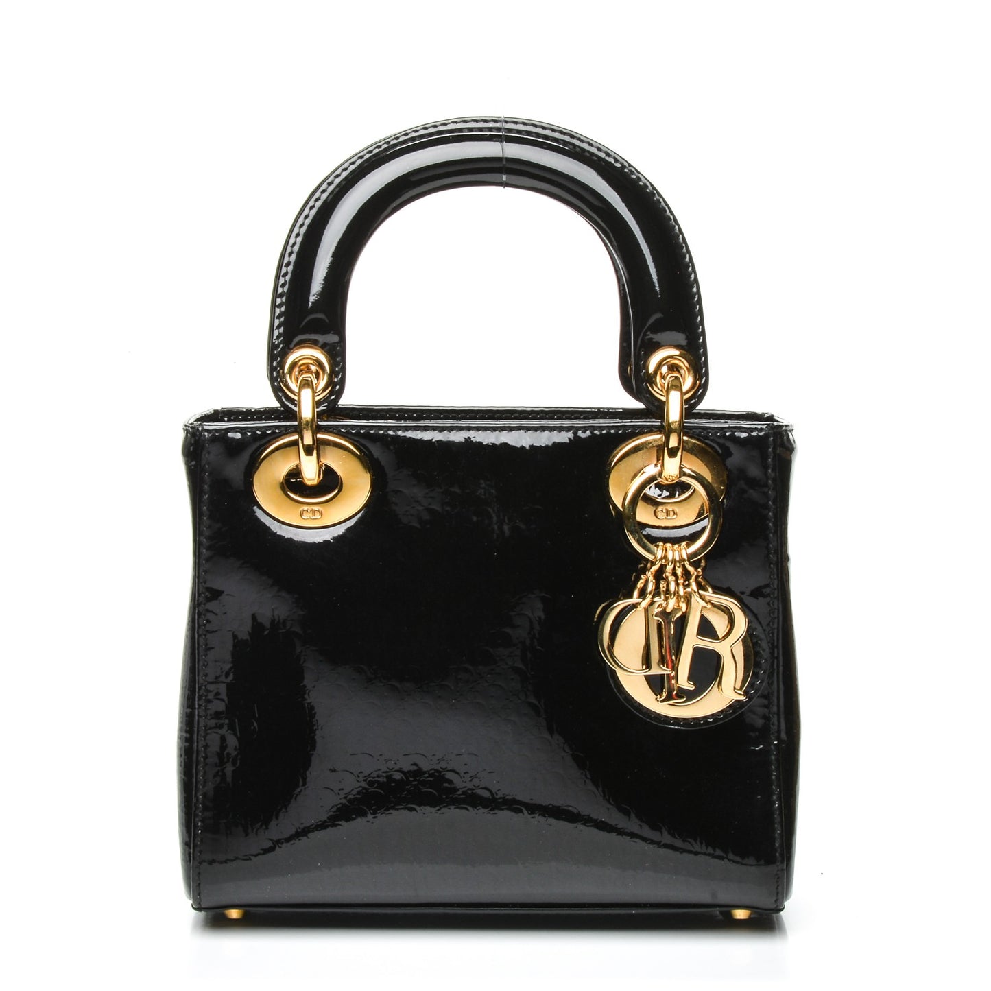 Patent Mini Lady Dior Black