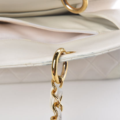 Chanel Calfskin Quilted Shopping Tote White 11 of 18