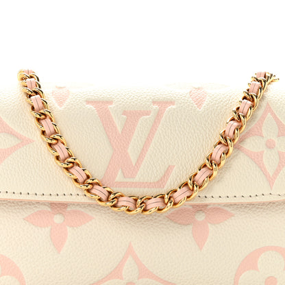 Louis Vuitton Empreinte Monogram Giant Ivy Wallet On Chain Latte Chamallow 6 of 11