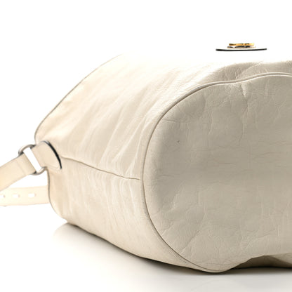 Gucci Fluffy Calfskin Morpheus Hobo Shoulder Bag White 9 of 16