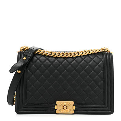 Chanel Calfskin Quilted New Medium Boy Flap Black 1 of 15