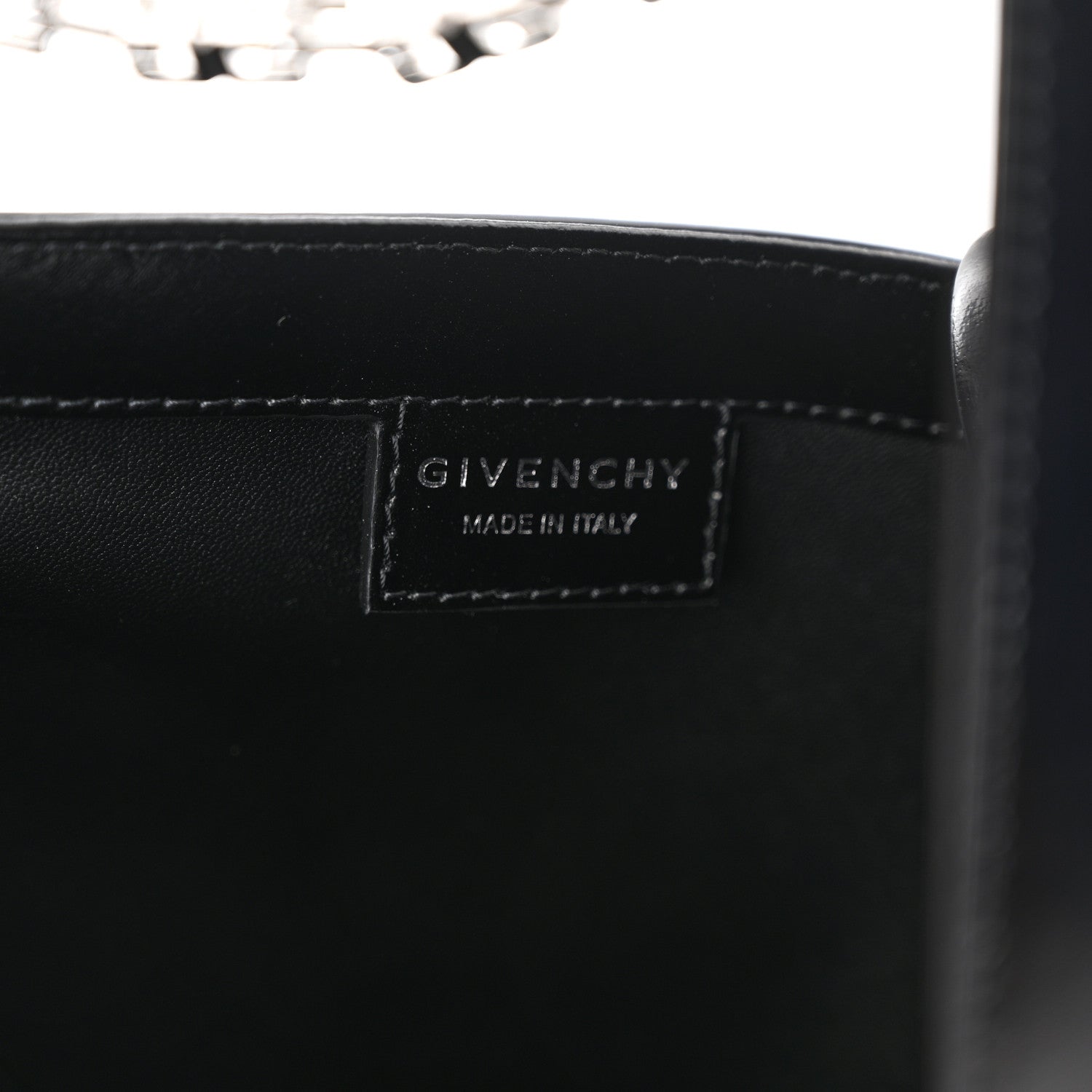 Givenchy Box Calfskin Small Zipped Cut Out Shoulder Bag Black 6 of 10