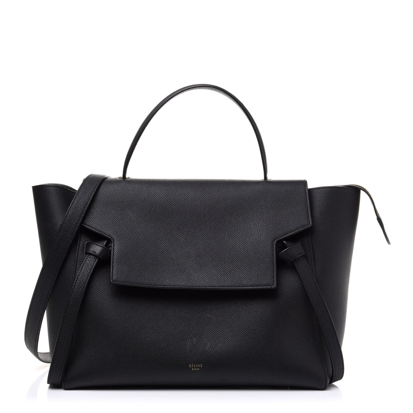 Grained Calfskin Mini Belt Bag Dark Taupe