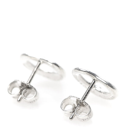 Tiffany Sterling Silver 11mm Elsa Peretti Open Heart Earrings 3 of 4