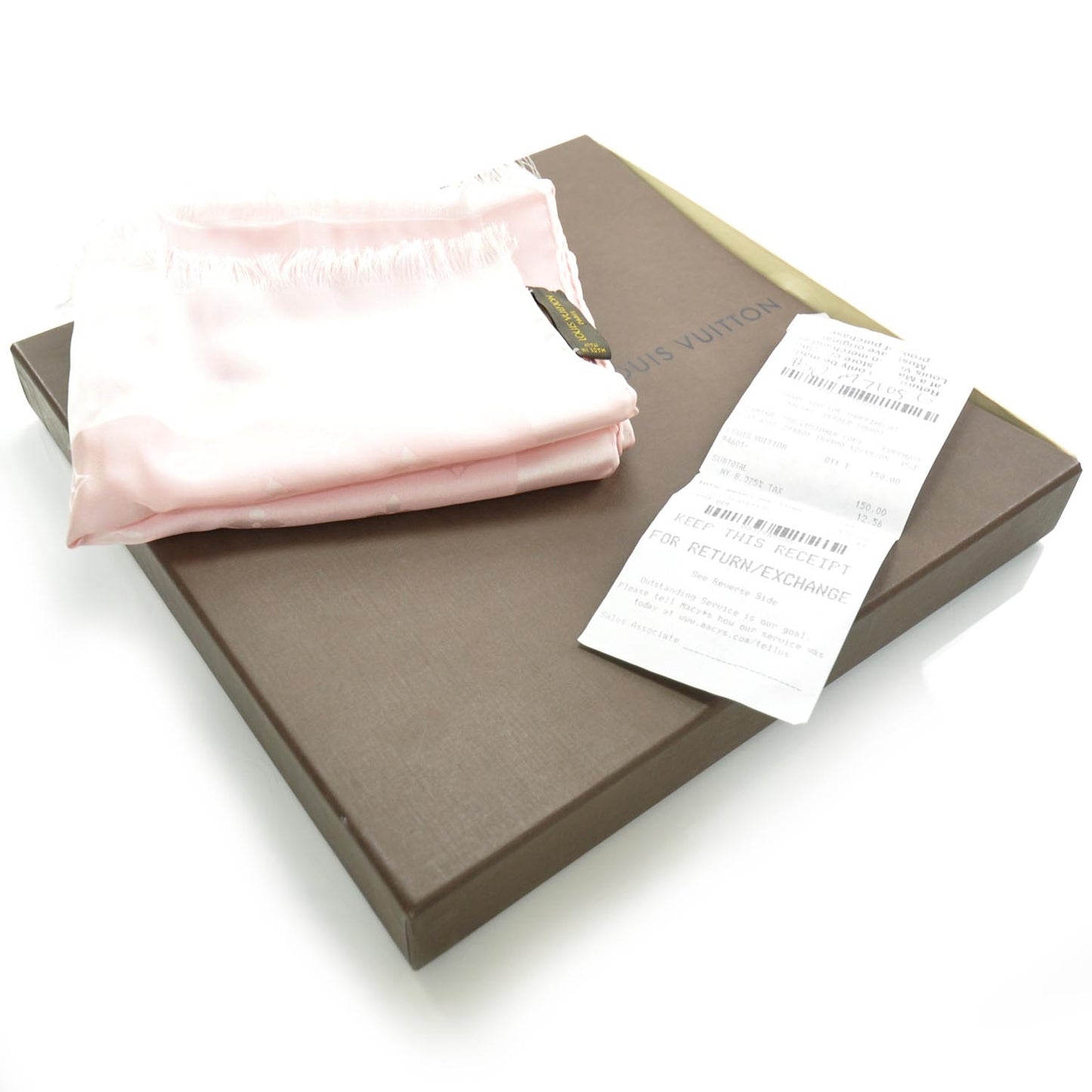 Silk Monogram Capri Scarf Pink