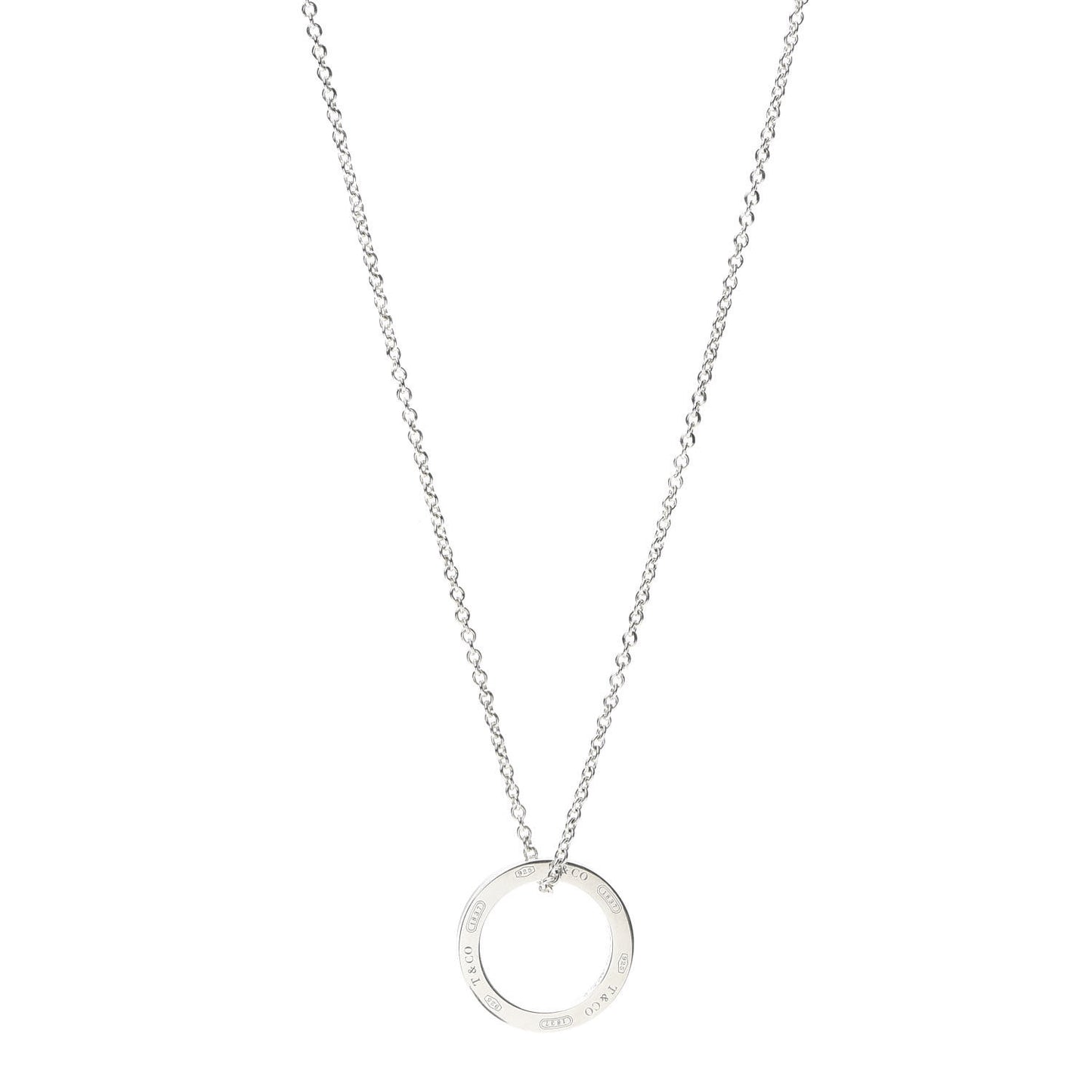 Sterling Silver 1837 Circle Pendant Necklace