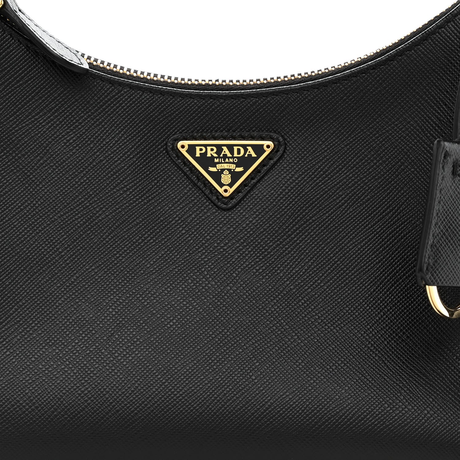 Prada Saffiano Lux Re-Edition 2005 Shoulder Bag Black 10 of 12