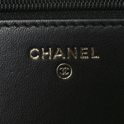 Chanel Lambskin Quilted Trendy CC Wallet On Chain WOC Black 6 of 12