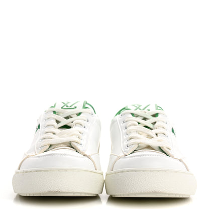 Louis Vuitton Calfskin Womens Charlie Sneakers 36.5 White Green 3 of 11