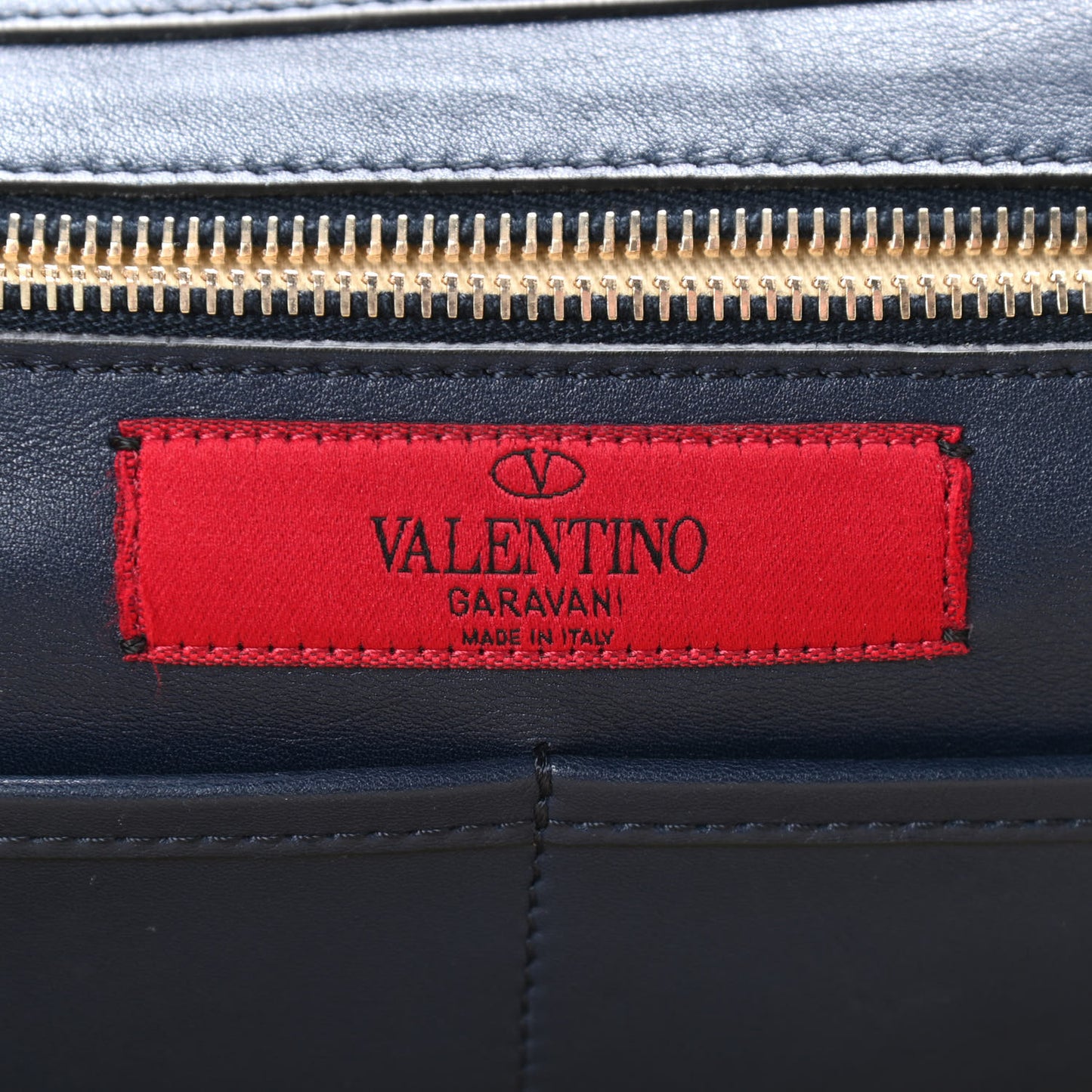 Vitello Medium Rockstud Tote Marine