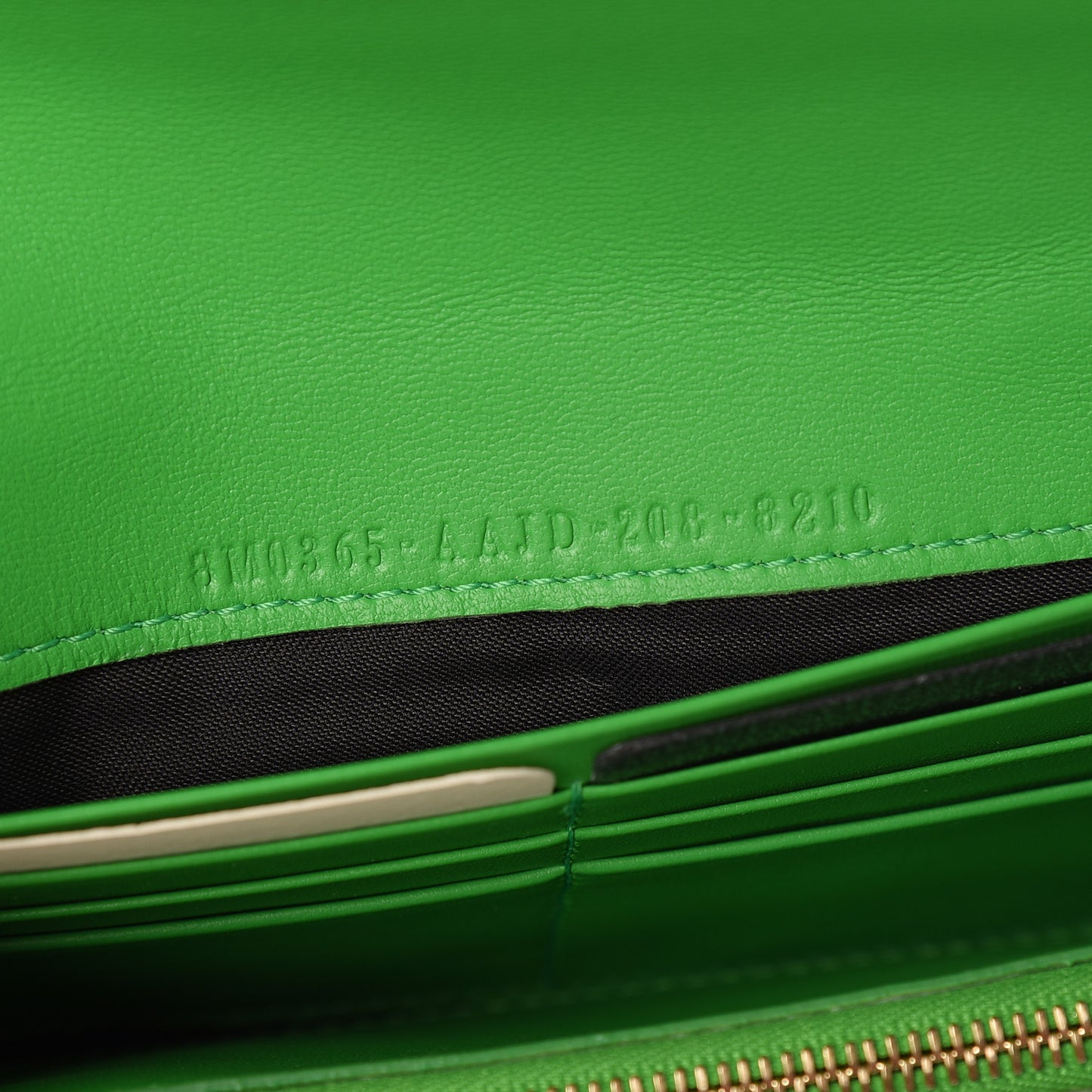 Nappa Matisse FF Embossed Continental Wallet On Chain Tomatillo