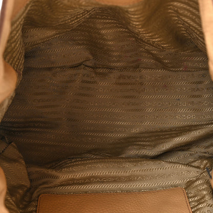 Prada Vitello Daino Side Pocket Hobo Noisette 5 of 22