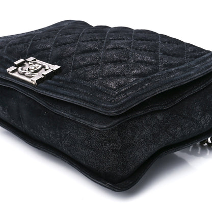 Chanel Goatskin Quilted Medium Gentle Boy Flap Black 12 of 12