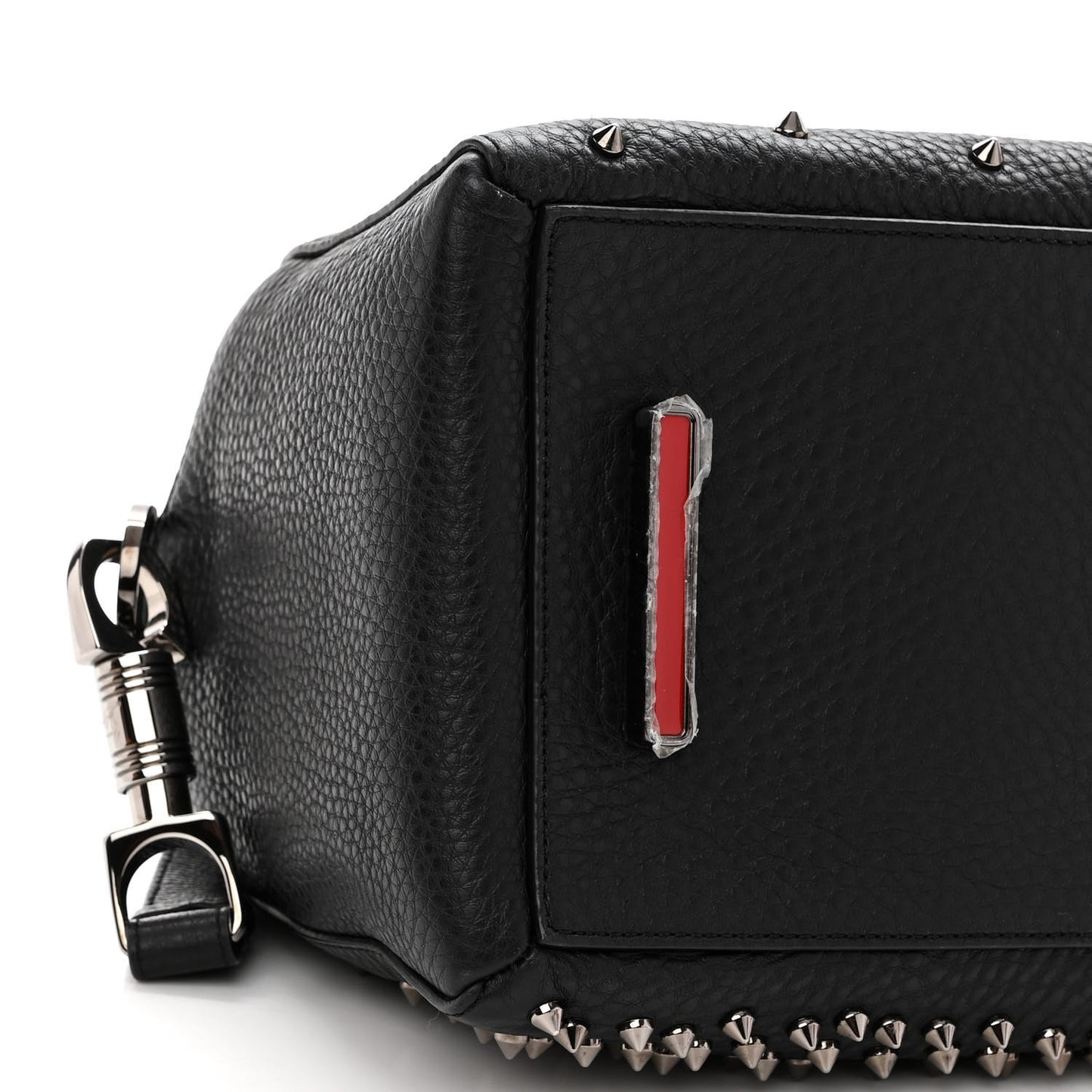 Grained Calfskin Studded Panettone Degrade Dome Bag Black