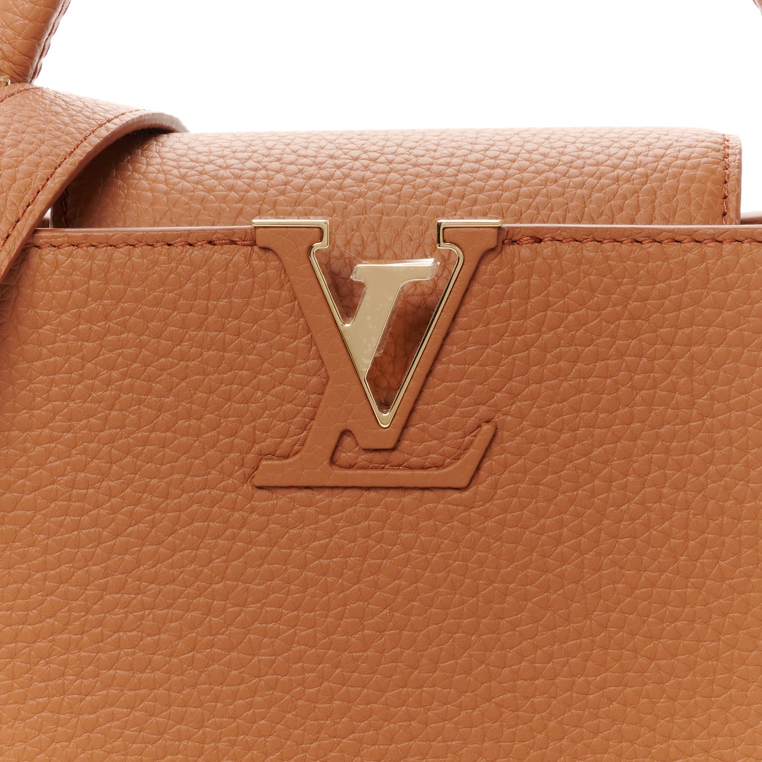 Louis Vuitton Taurillon Capucines BB Tan 7 of 10