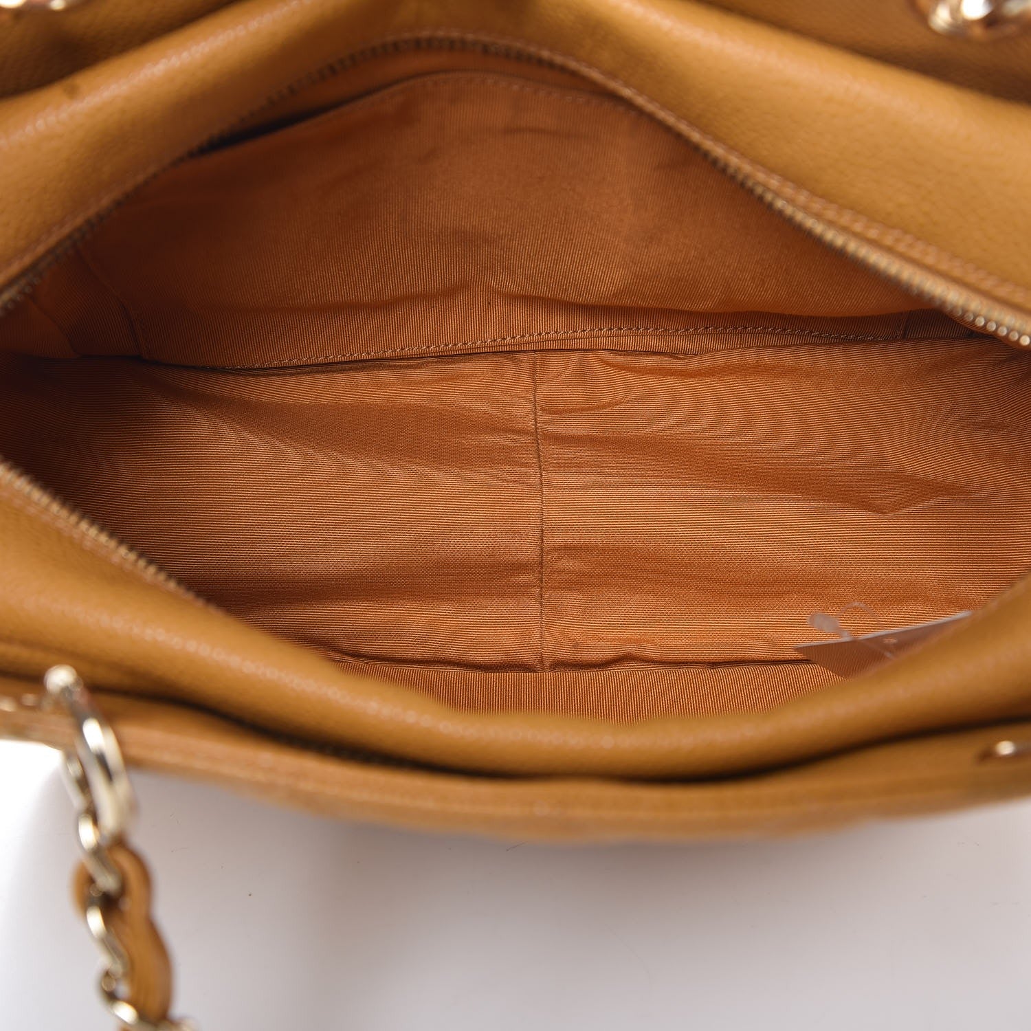 Chanel Caviar Quilted Petit Timeless Shopping Tote PTT Ochre 5 of 12