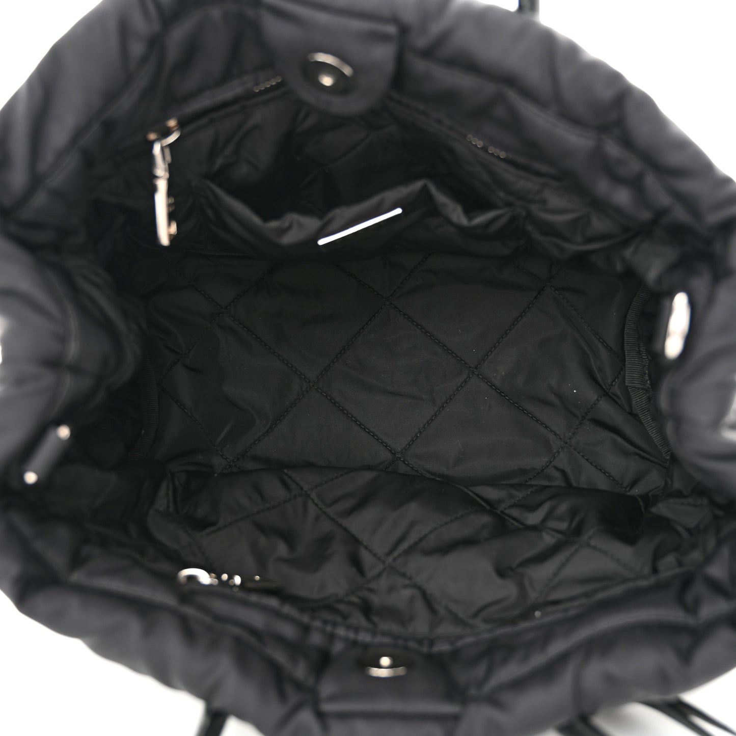 Tessuto Nylon Bomber Tote Black