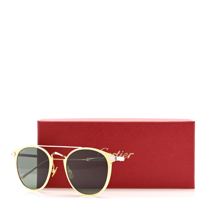 Cartier Metal Signature De Cartier Sunglasses CT0015S  Gold Siver 8 of 8