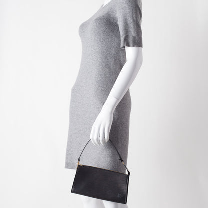 Louis Vuitton Epi Pochette Accessories 24 Black 2 of 9