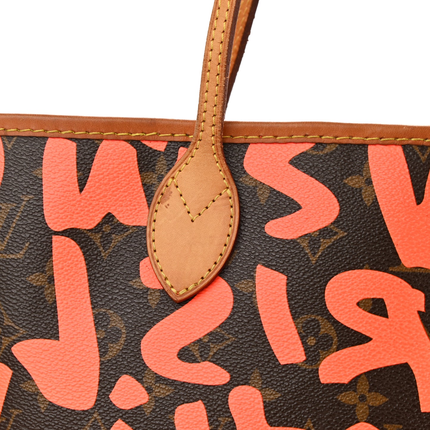 Monogram Graffiti Neverfull GM Orange