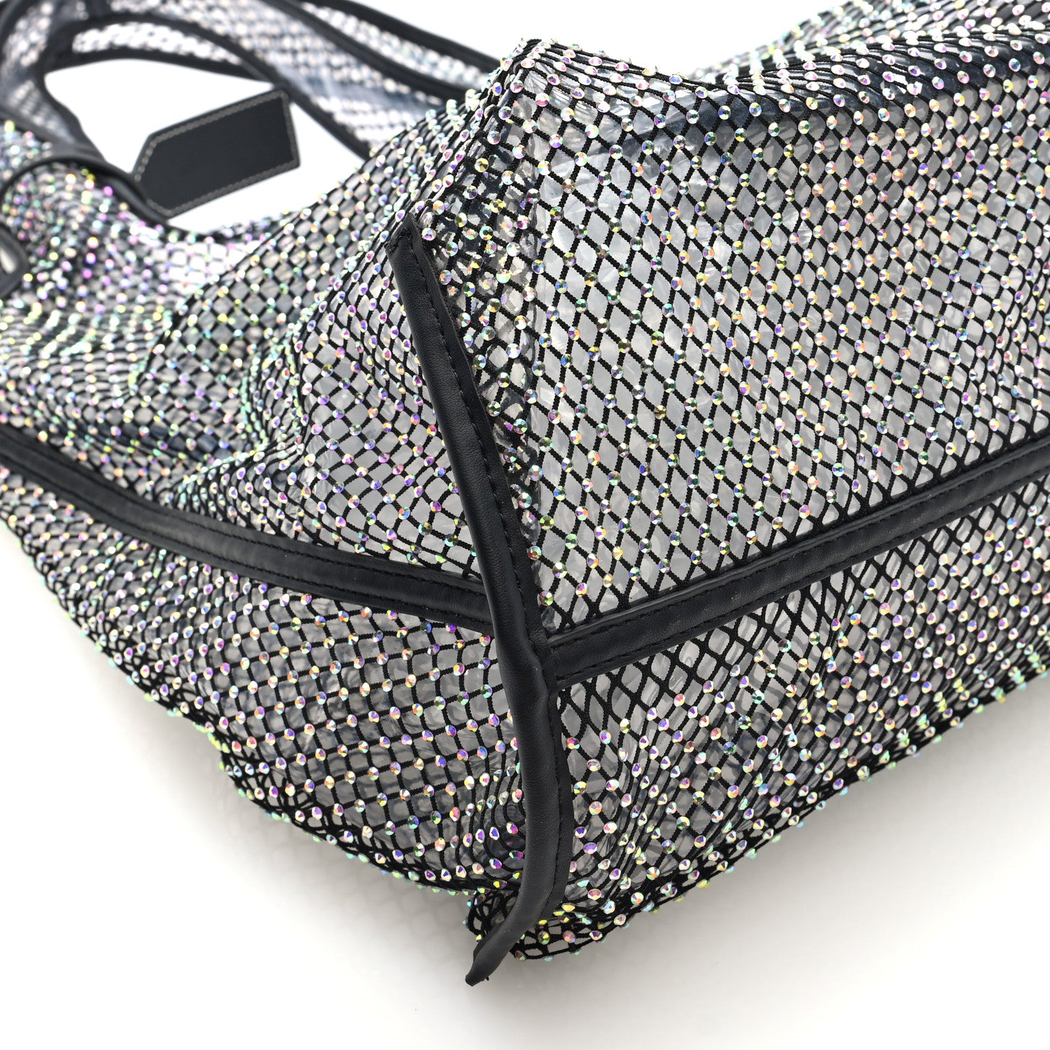 3.1 Phillip Lim PVC Crystal Mesh Market Tote Black 9 of 10