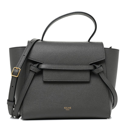Celine Baby Grained Calfskin Micro Belt Bag Grey 1 of 12