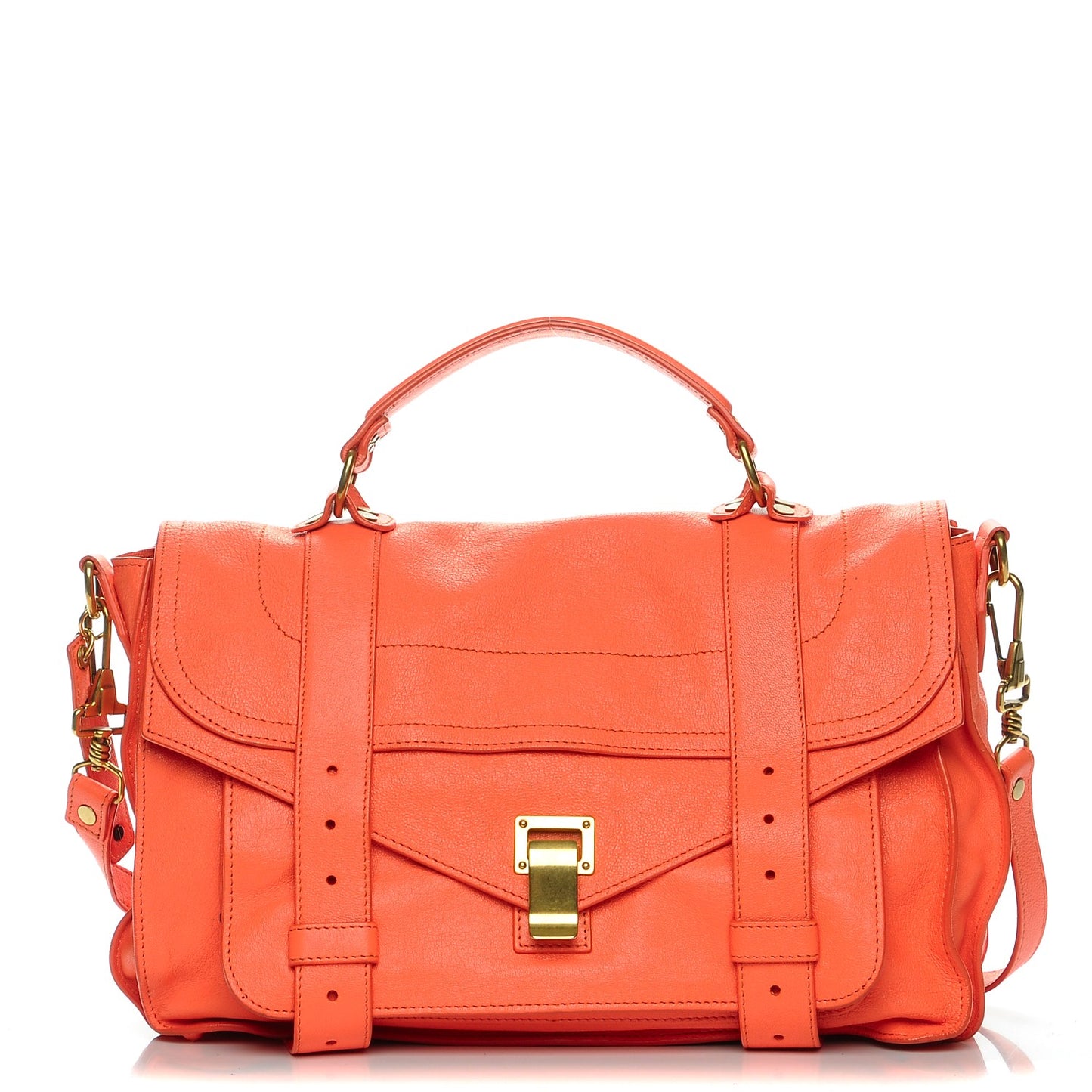 Lambskin Medium PS1 Satchel Grapefruit