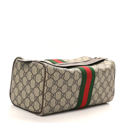 Gucci Monogram Web Cosmetic Case Beige Ebony New Acero 3 of 9